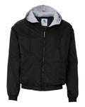 Unisex Fleece Lined Hooded Jacket With Embroidery Logo