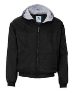 Unisex Fleece Lined Hooded Jacket With Embroidery Logo
