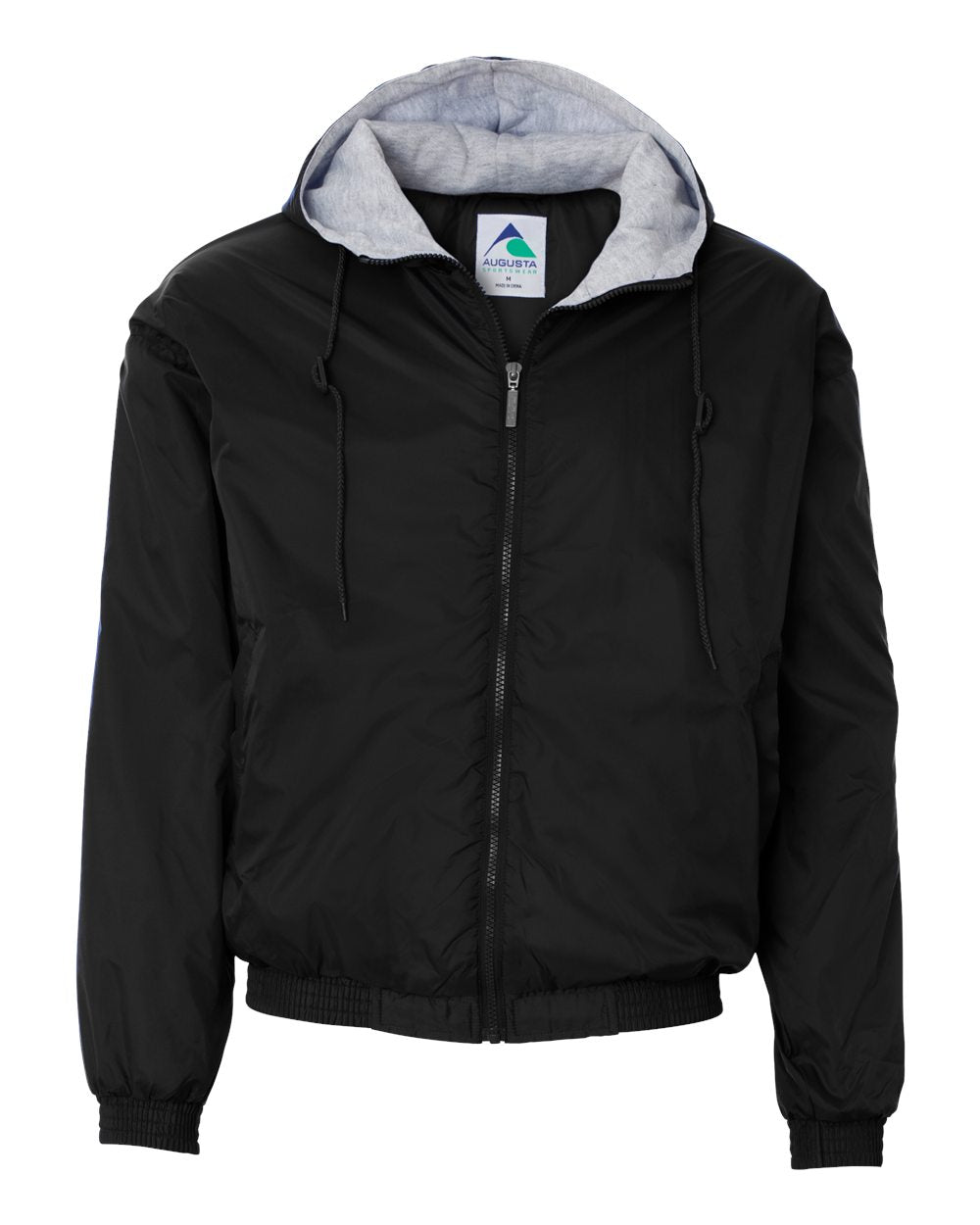 Unisex Fleece Lined Hooded Jacket With Embroidery Logo