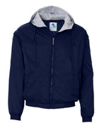 Unisex Fleece Lined Hooded Jacket With Embroidery Logo