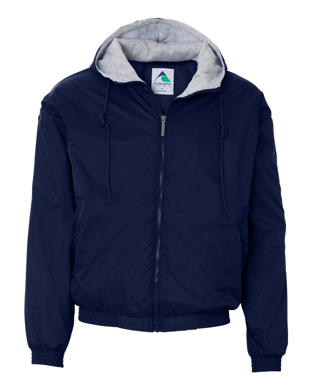Unisex Fleece Lined Hooded Jacket With Embroidery Logo