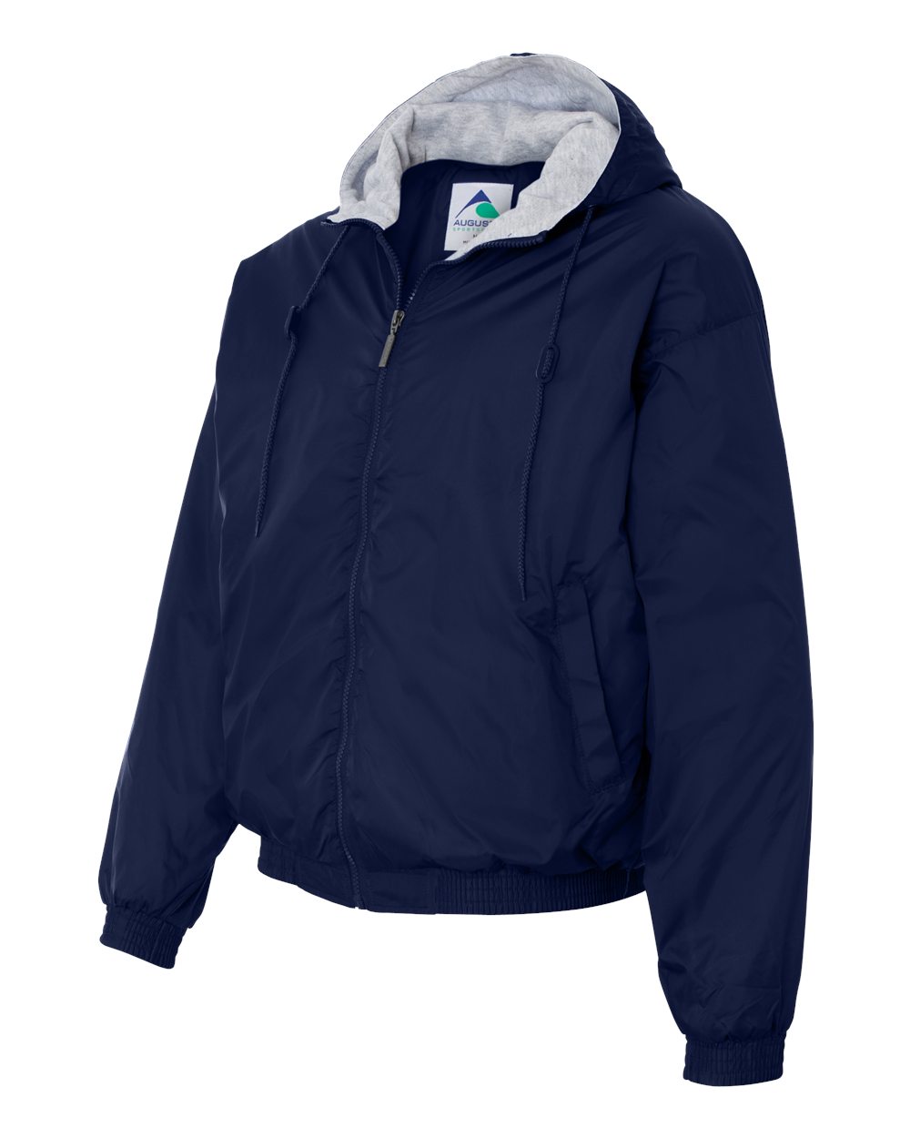 Unisex Fleece Lined Hooded Jacket With Embroidery Logo