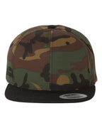 Premium Flat Bill Snapback Cap With Embroidery Logo